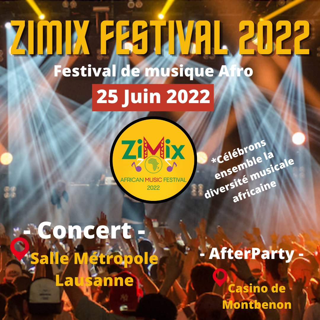 👏 Alors, prêt(e)s pour aujourd’hui? 👏

Le dévoilement de la programmation complète de ZIMIX FESTIVAL, c’est aujourd’hui à 16h !!

🎟 Les billets seront en vente le lundi 28 mars à 11h30, sur zimix.ch uniquement!