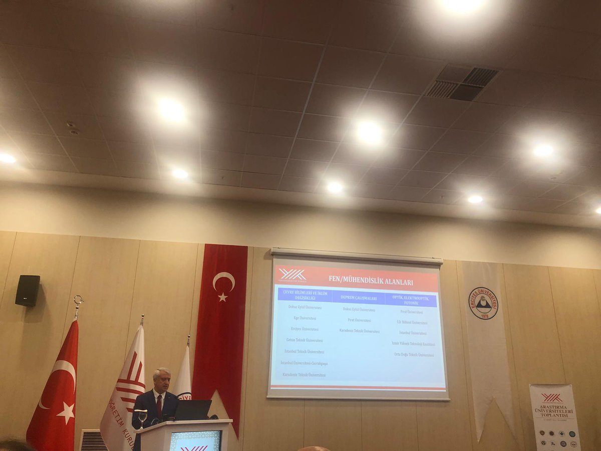 Rektörümüz <a href="/hotar_nukhet/">Prof. Dr. Nükhet Hotar</a>: "Araştırma üni.lerinin 11.Kalkınma Planı’ndaki eşleştirmelerinin yapıldığı toplantıda #DEU'nun mühendislik, sağlık, çevre, iklim değişikliği, deprem araşt.,topluma hizmette öne çıktığı alanların eşleştirmeleri açıklandı. Hayırlı olmasını diliyoruz."