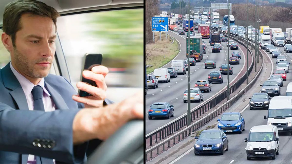 ladbible's tweet photo. 🔔 | As of today you're no longer allowed to so much as touch your phone while driving.

More below: https://t.co/HCqdpDEMdd