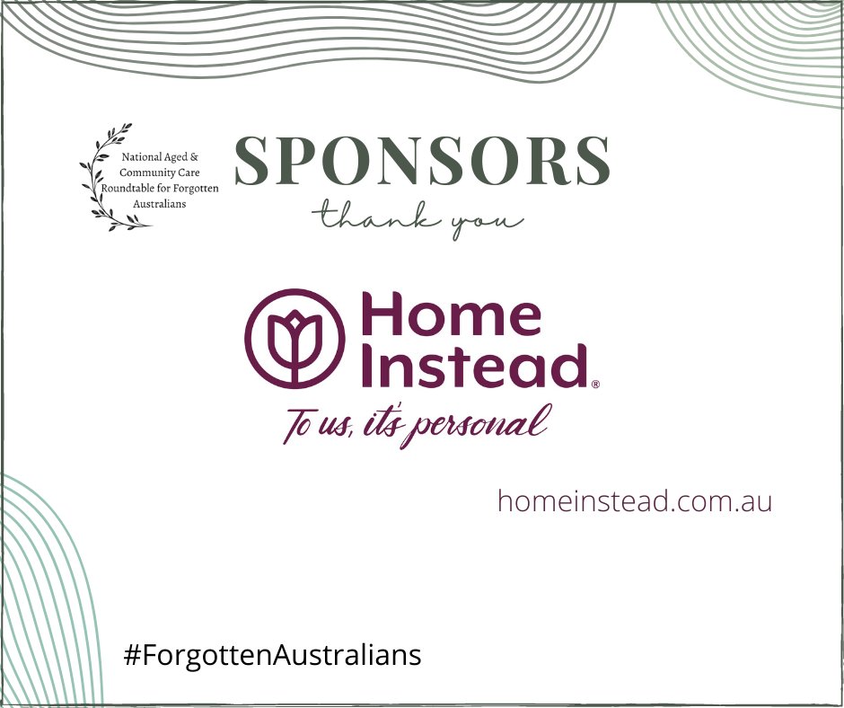 SAT_Community's tweet photo. We would like to thank the @HomeInstead_Aus  for supporting the Enabling Better Aged and Community Care for Forgotten Australians National Forum. Tickets are available at https://t.co/GxZc2fQtf9
#ForgottenAustralians #agedcare #communitycare https://t.co/N8RuN7JKyN