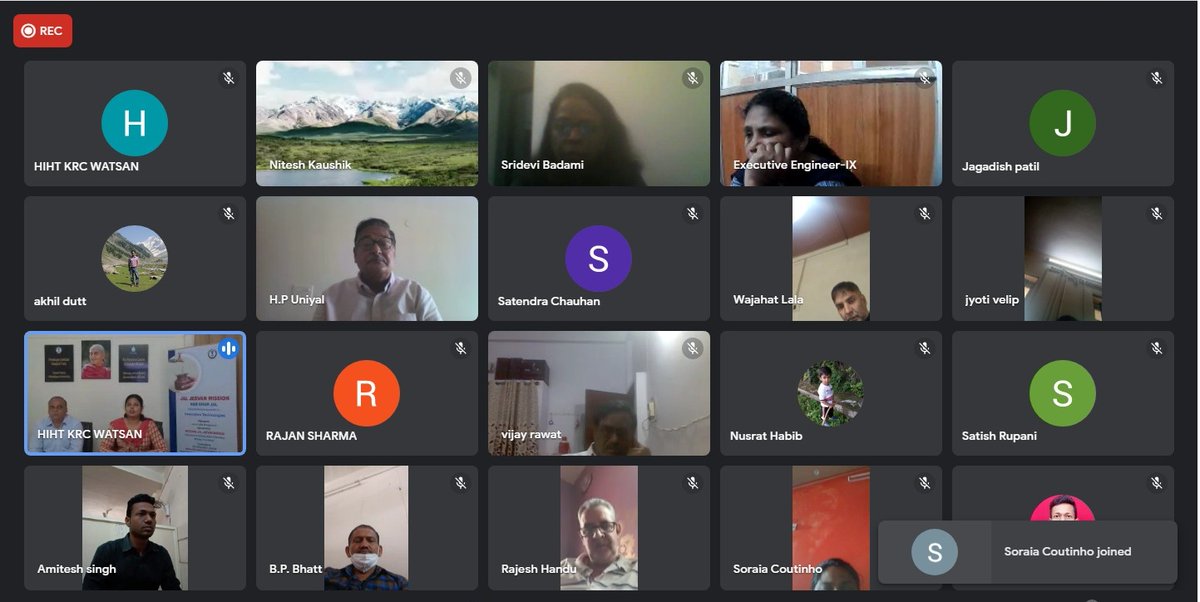 Rdi_Hiht's tweet image. Level 2 KRC-JJM Online Training on "Innovative Learning" for particpants from Karnataka, Jammu &amp;amp; Kashmir, Himachal Pradesh, Sikkim, Goa, Pondicherry, Madhya Pradesh #JalJeevanMission #MinistryOfJalshakti #knowledgeresource held on March 23 &amp;amp; 24, 2022 at HIHT-KRC