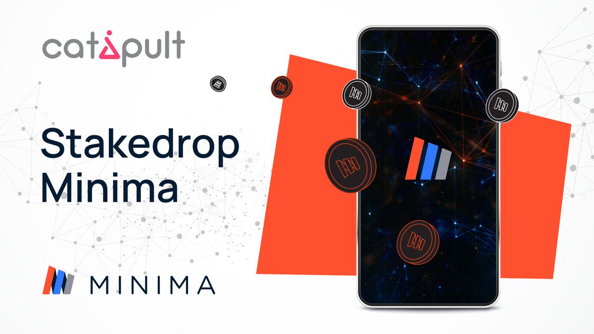 a2dao_'s tweet photo. @Minima_Global Stakedrop is now Live! 🔥
Stake #ATD to get Minima for FREE 😱

Join here: https://t.co/9qIP1cKVKy
More details here: https://t.co/uge7qX6FRX

#StakeDrop
#Catapult https://t.co/Q2g1lWHotW
