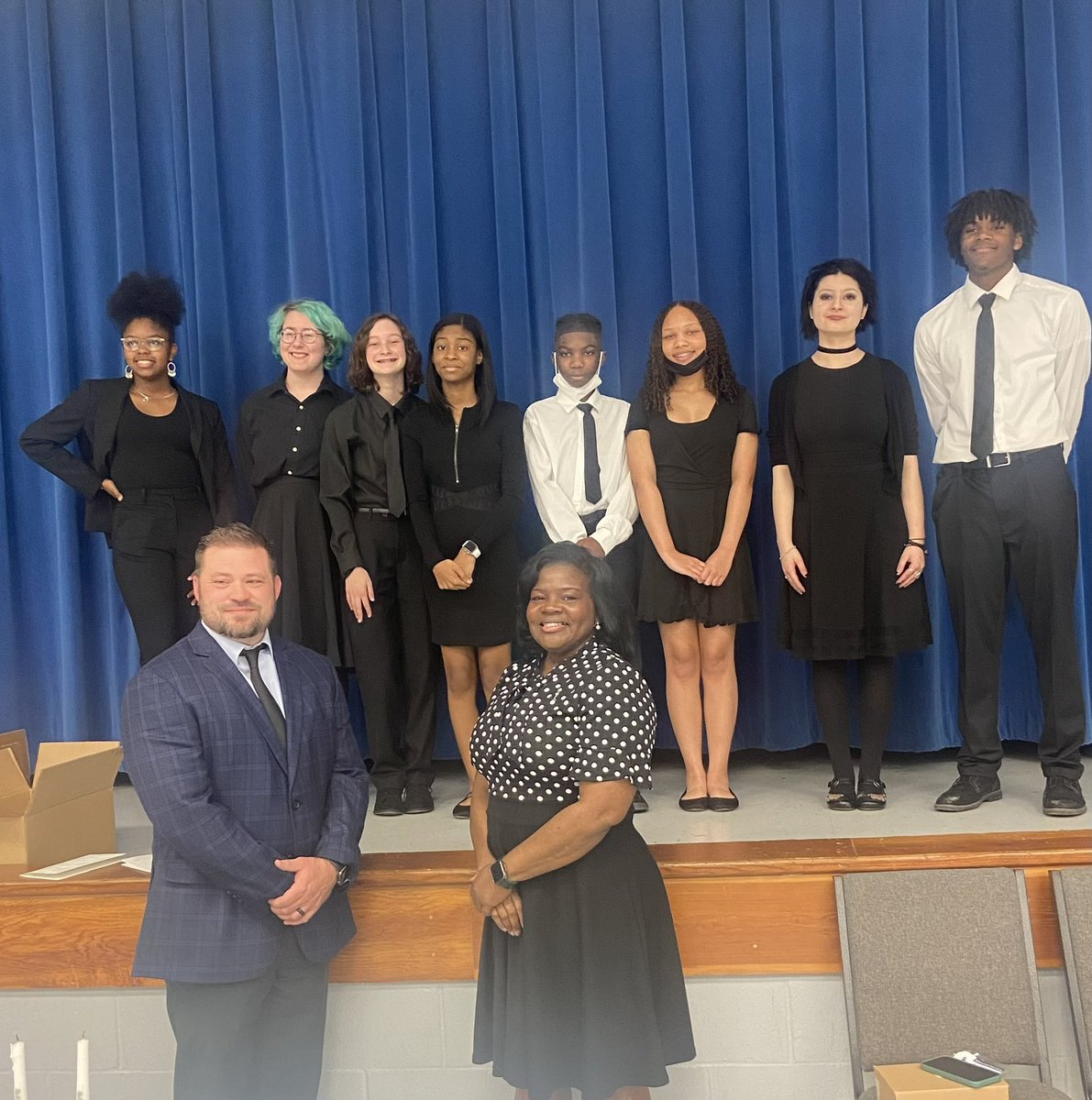 ErmaLowery10's tweet photo. About Last Night…
I am so PROUD of this group of SCHOLARS! 🤗 SMS was honored to induct 45 new members into our National Junior Honor Society. I’m sending extreme appreciation to our NJHS Officers, Sponsors and Administrators. 🧡💙❤️ https://t.co/3pPWs54RFx