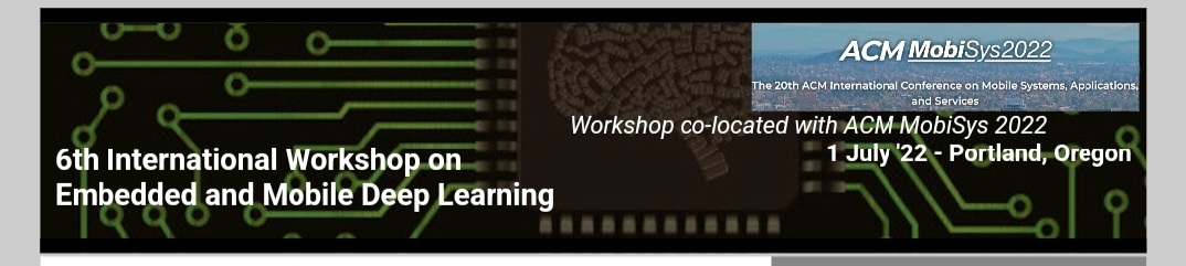 Two weeks to go for #EMDL'22 deadline, to be co-located with #MobiSys 2022! Submit your best work on embedded and mobile deep learning!
Website: emdl22.github.io
Submissions: emdl22.hotcrp.com