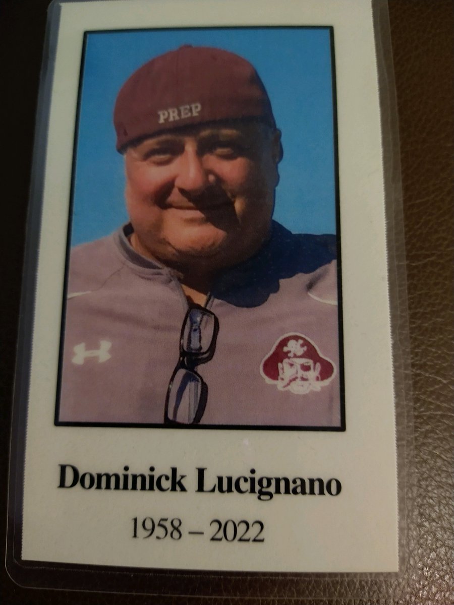KenFerrante's tweet photo. Today, our good friend Coach Dom Lucignano will be laid to rest. Yesterday's outpouring of love filled Lawton Turso Funeral Home and will continue today @ 11am at St. Francis Church in @CityofHoboken . @SPPFootball @HobokenPD @HobRedWings @Eddie_Rivera21 @GnassiEnrico @Petrone31 https://t.co/34jXawuCuw