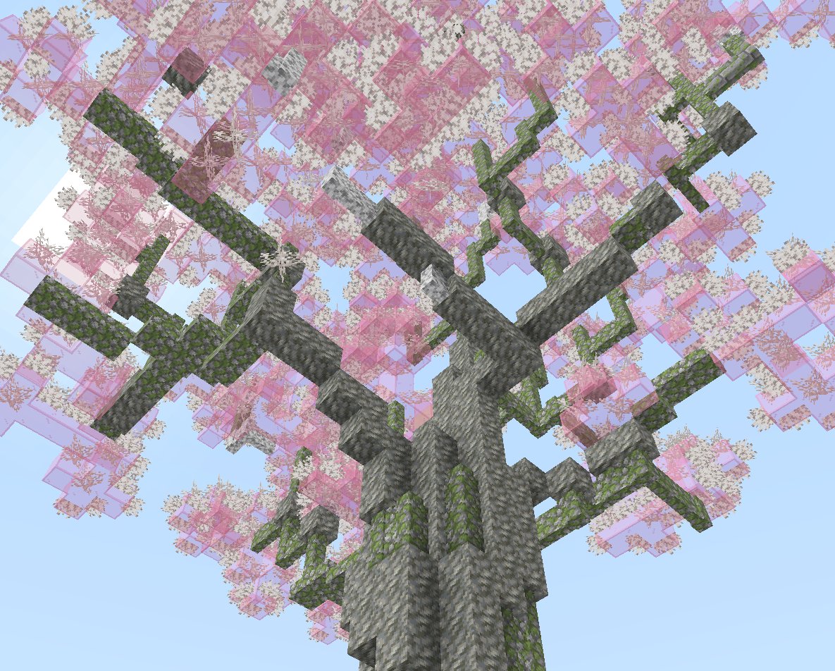 マイクラで植物つくるよ 木 花 Togetter