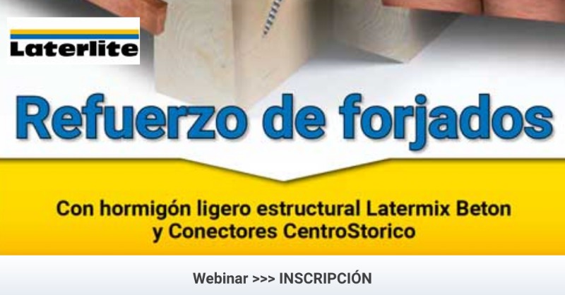infoconstru's tweet photo. Webinar profesional >>
🔸¿Quieres saber como rehabilitar sin sobrecargar forjados y cubiertas?
Te presentamos las soluciones ligeras de #Laterlite 👌
📅 Martes, 26 de abril - 12:00 (CEST)
Inscríbete👉 https://t.co/1AWGapp3kG
#construccion #arquitectura #Forjados #Cubiertas