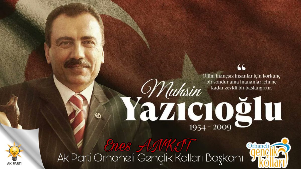“Vatan aşkı, maya gibidir.
Sütü bozuk olanlarda tutmaz!”

Şehadetinin 13. yılında #MuhsinYazıcıoğlu'nu rahmetle anıyoruz..