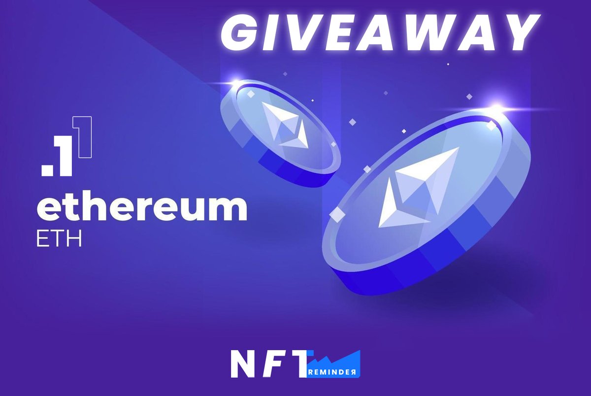 NFT Reminder (@nftreminder) on Twitter photo ⚡️🎁 $ETH GIVEAWAY 🎁⚡️
💎 0.1 #Ethereum (worth +$315)
1️⃣ Like and RT
2️⃣ Follow <a href="/GeneticChain/">Genetic Chain</a> and @_GodsOfficial
3️⃣ Tag 3 friends!
⌛️ 24h
#NFT #NFTGiveaway #NFTCommunity #NFTs #NFTCollector ⚡️🎁 $ETH GIVEAWAY 🎁⚡️
💎 0.1 #Ethereum (worth +$315)
1️⃣ Like and RT
2️⃣ Follow <a href="/GeneticChain/">Genetic Chain</a> and @_GodsOfficial
3️⃣ Tag 3 friends!
⌛️ 24h
#NFT #NFTGiveaway #NFTCommunity #NFTs #NFTCollector