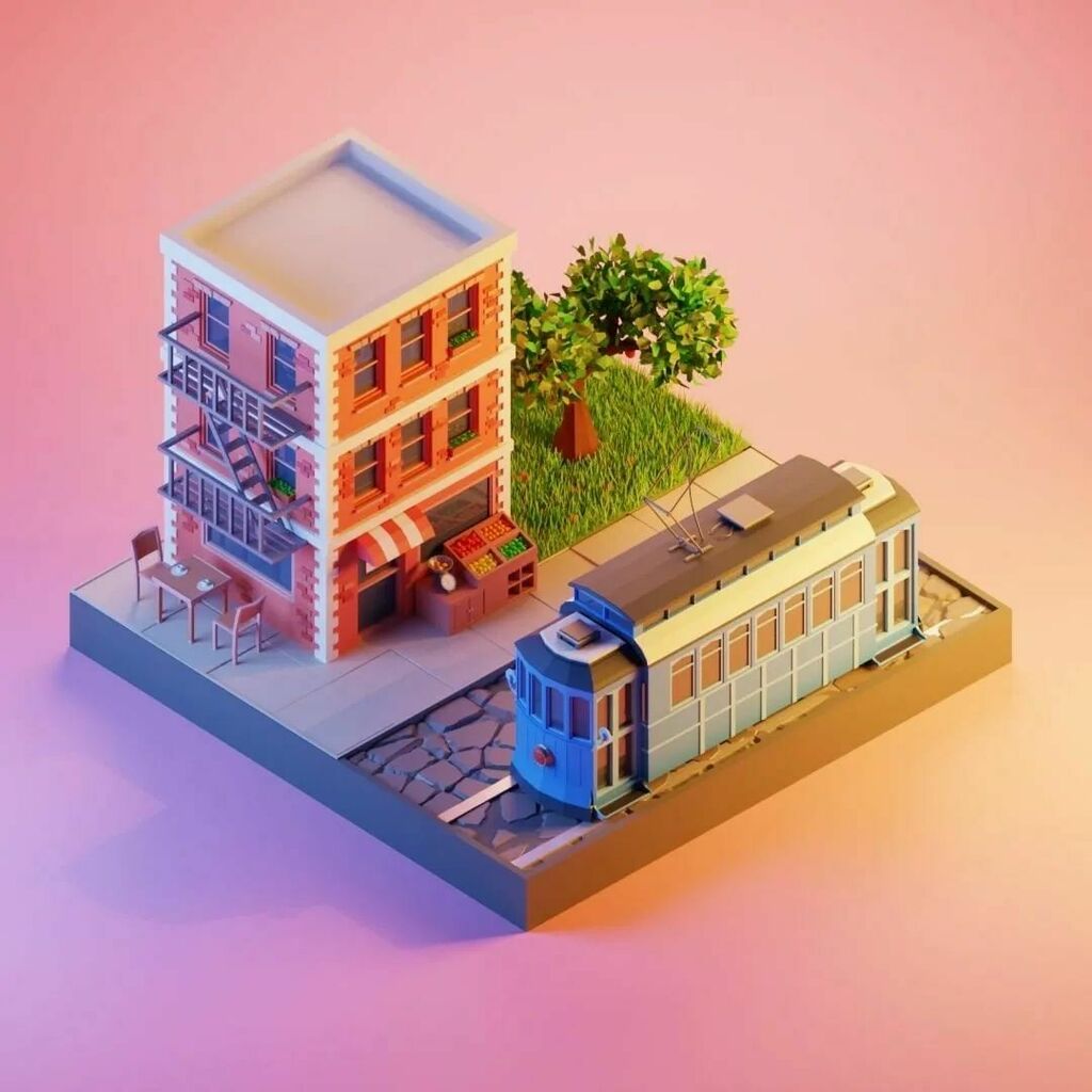 🚋 art by <a href="/gav3doll/">Gav3doll</a>
🤳🏻 Follow <a href="/lowpolygang/">Low Poly Gang</a>

🙏🏻 Support the gang by leaving a like, commenting, sharing and turning on the notifications 🔔
___
#lowpoly3d #3dartwork #lowpoly #lowpolyart #lowpolygang #3dart #3d #autodeskmaya #behance #c4d #3dsmax #keyshot3d #cgi #cgiart #lowpol…