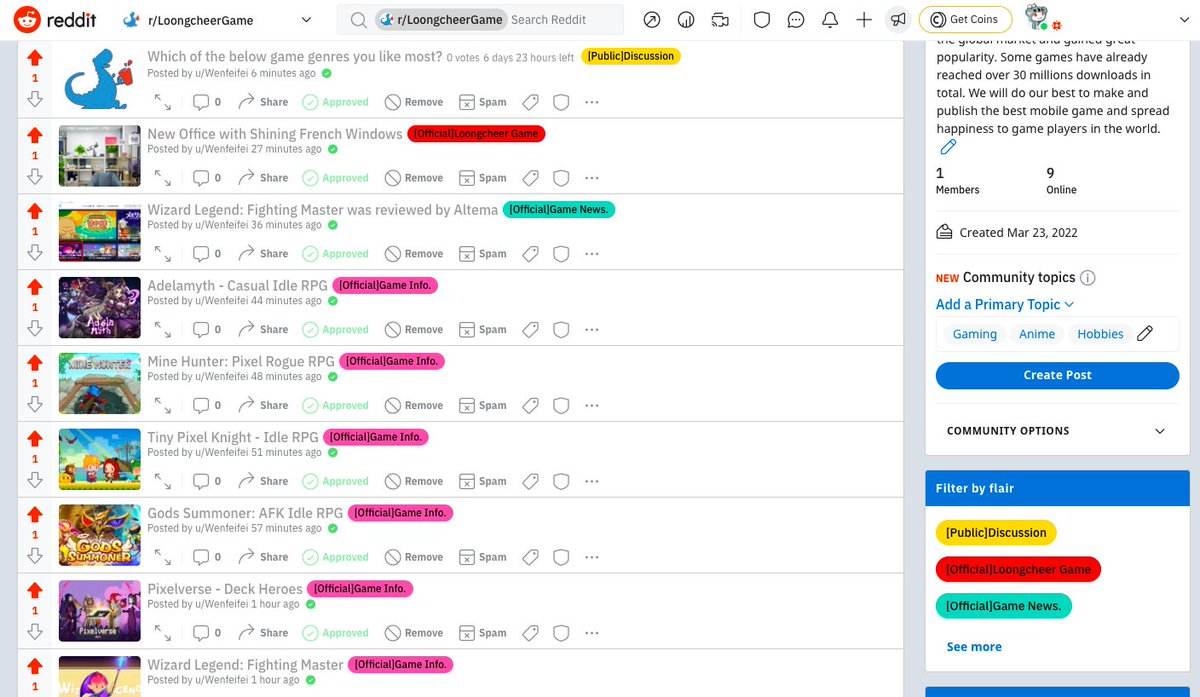 Hi, Loongcheer Gamers, 
we just launched an official subreddit for Loongcheer Game and hope that you can join it.
👉Link: reddit.com/r/LoongcheerGa…
We will gradually learn to use reddit as a new platform to post our game news.
Have a nice weekend.
#LoongcheerGame #reddit