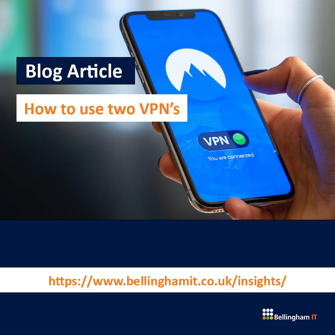 It’s common knowledge that a private connection can be made with the use of a VPN.

If a secure connection is what you’re looking for then why not double up?

Read our latest blog article &amp; have a look to find out how to increase your security with 2 VPN's.

#vpn's #cybersecurity