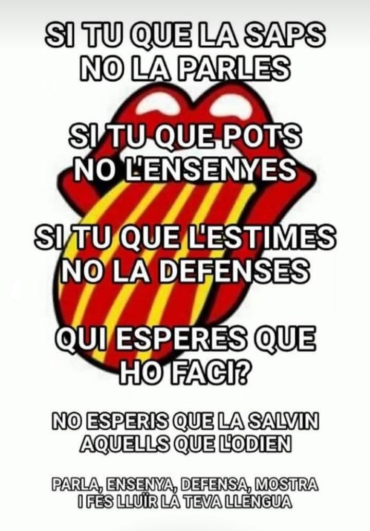 Isamn31's tweet photo. La meva llengua no és toca!!!!!
És la llengua oficial de Catalunya i dels catalans. Qui no la vol com a primera llengua no és independentista https://t.co/1VjJPgwomY