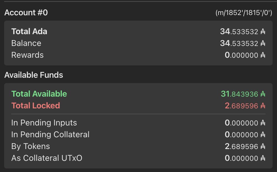 eternlwallet's tweet photo. Release v1.5.5 (extension, web app):

We've added an overview of the available funds on the balance and send page. This provides details about what is possible in terms of parallel transactions.

#Cardano #ADA $ADA

1/2 https://t.co/H8pUkl0gjc