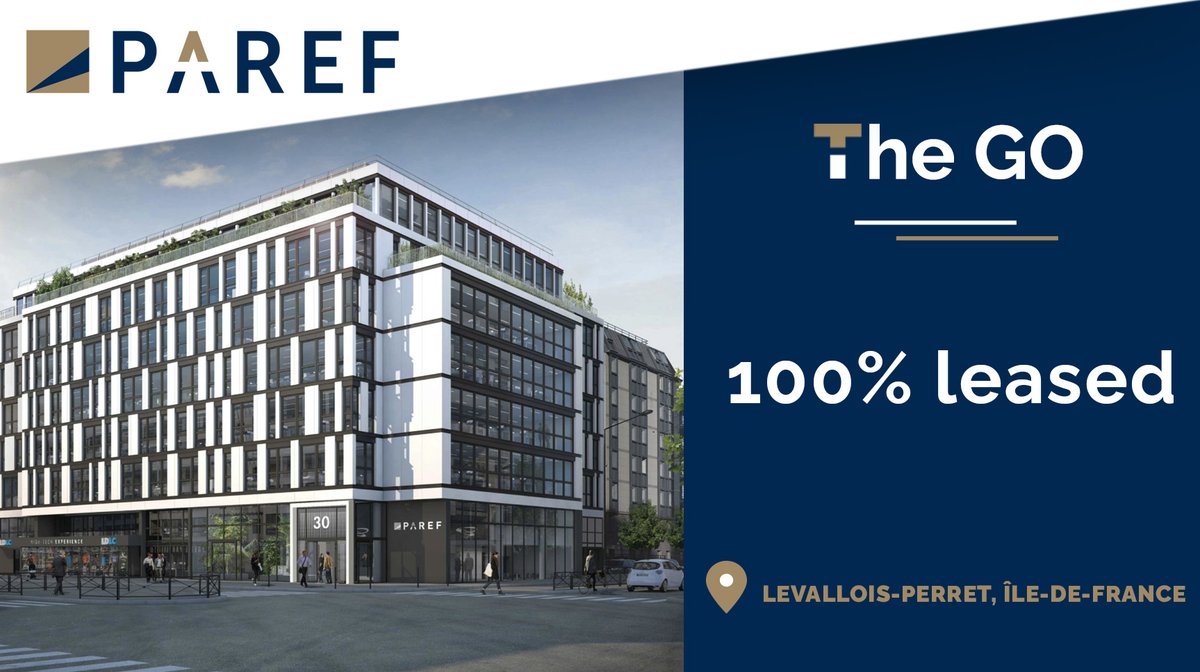 ParefGroup's tweet photo. A leading European multinational has just signed a long-term lease for 100% of The Go !
A building , entirely restructured by Paref Invesment Management teams, with a strong #CSR🌎 commitment, that meets HQE and BREEAM certifications 🍃
#PAREF #webuildforlife #sustainability https://t.co/xfBq0hmqpn