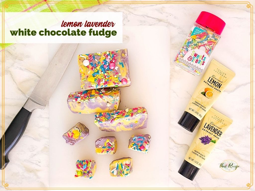 thatrecipe's tweet photo. #ad Lemon Lavender Fudge is wonderful white chocolate fudge with lemon and lavender flavor swirled throughout. Made with lemon and lavender extracts from @Taylor_Colledge and Easter Basket sprinkles from @Sweets_Treats Stop ...
#springsweetsweek #easyfudge
https://t.co/cI5yLGsqwI https://t.co/RbBHj2FQhW