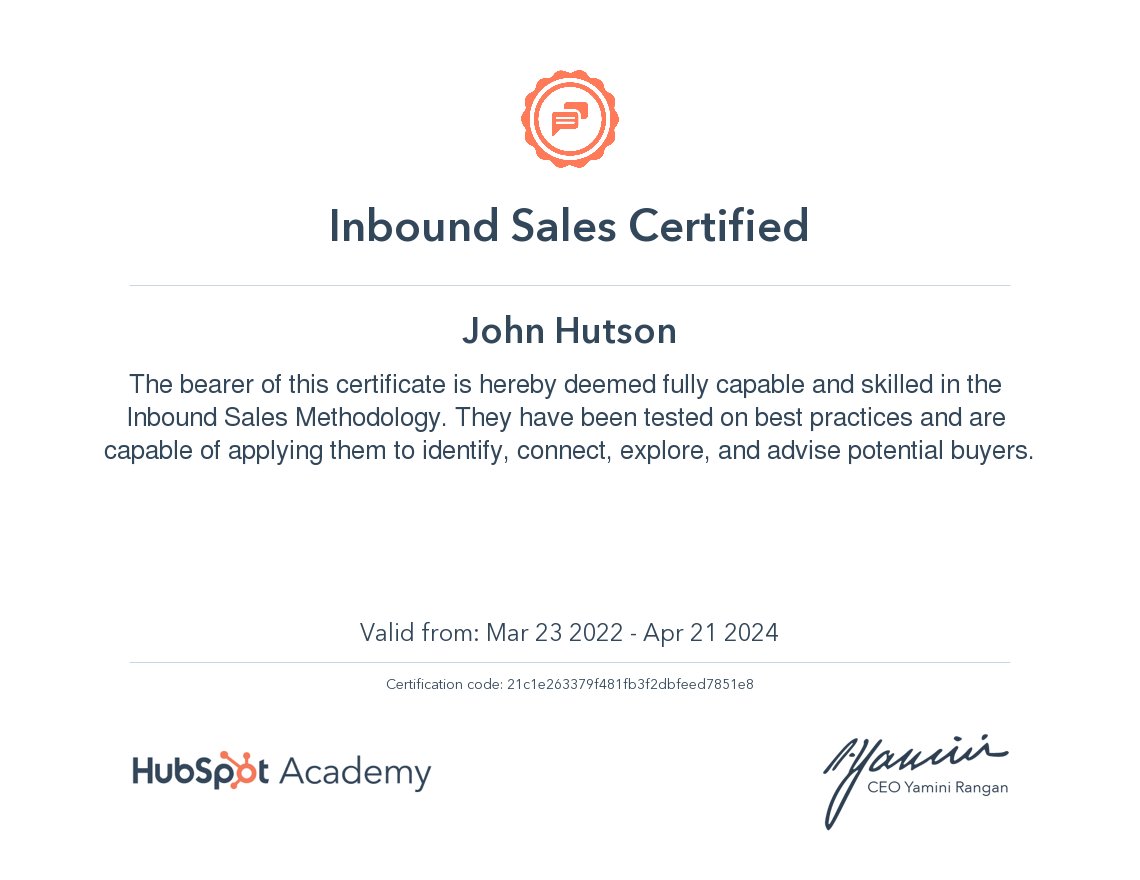 johnhutson's tweet image. A good way to sign off the week! 🤓 🎓
#hubspot #hubspotacademy #hubspotinbound #hubspotcertified