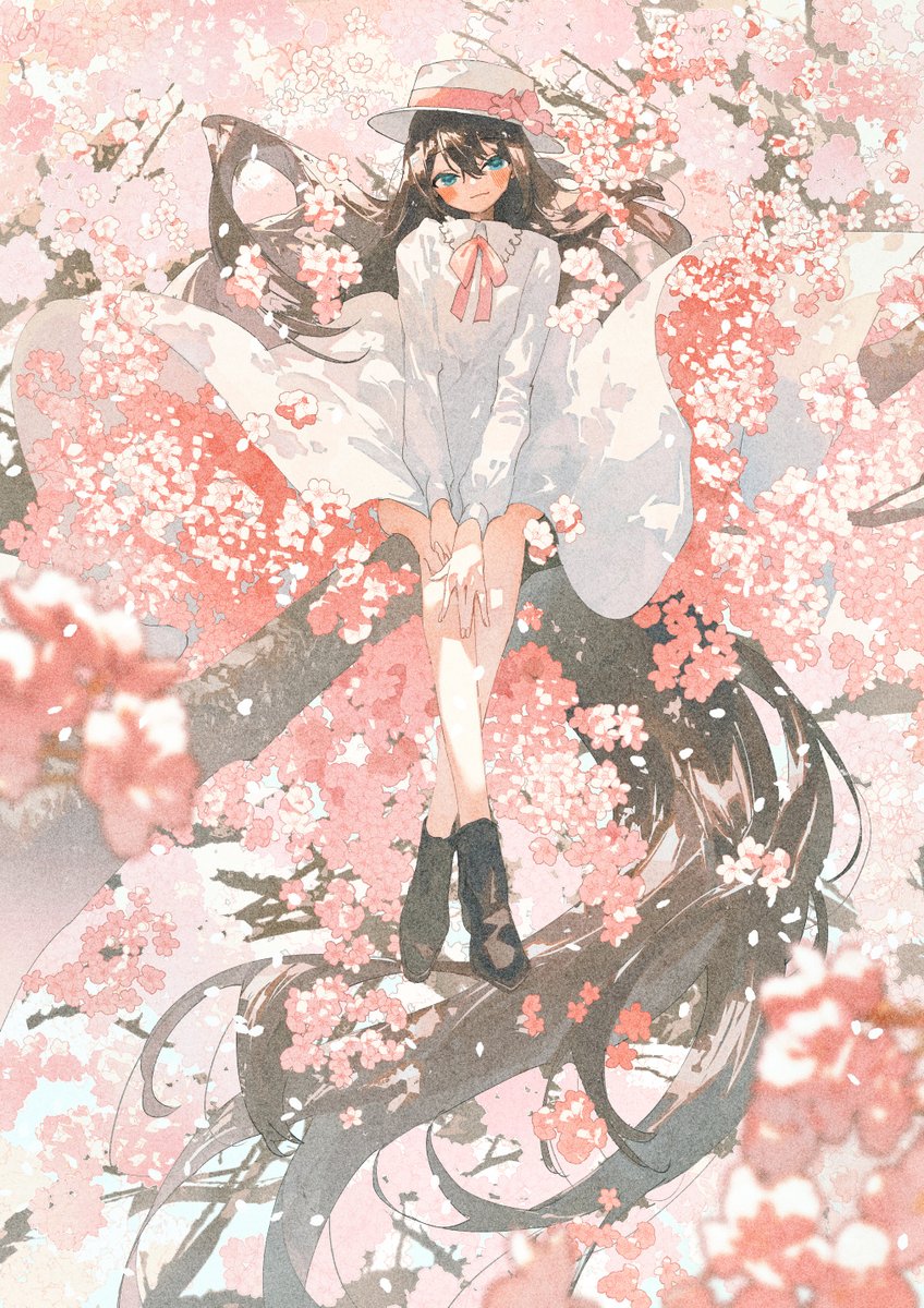 「桜楽しみ 」|potg（ぴおてぐ）のイラスト