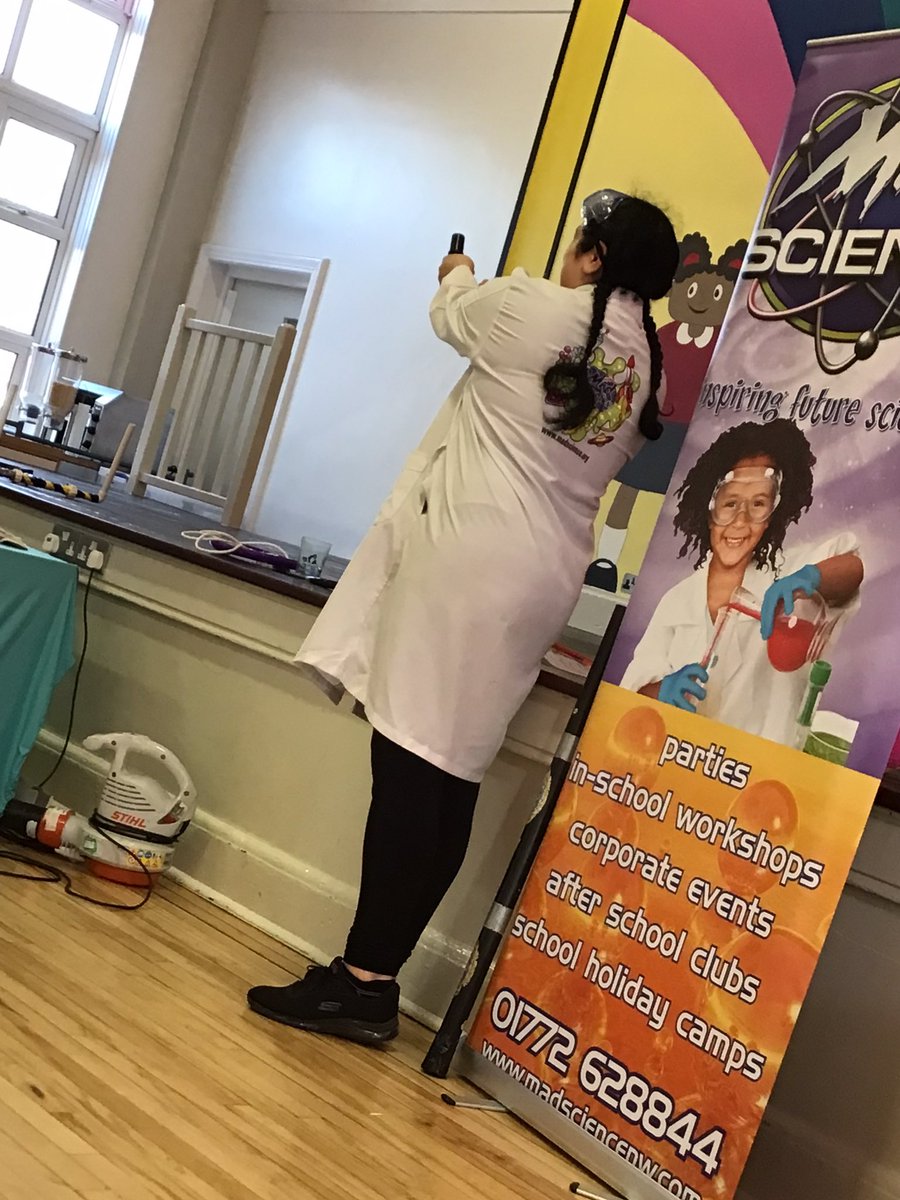 woodleajs's tweet photo. A great inspiring Mad Science assembly earlier this week! #ScienceWJS #EnrichWJS @MadScienceGroup https://t.co/hZXrmRUAQW