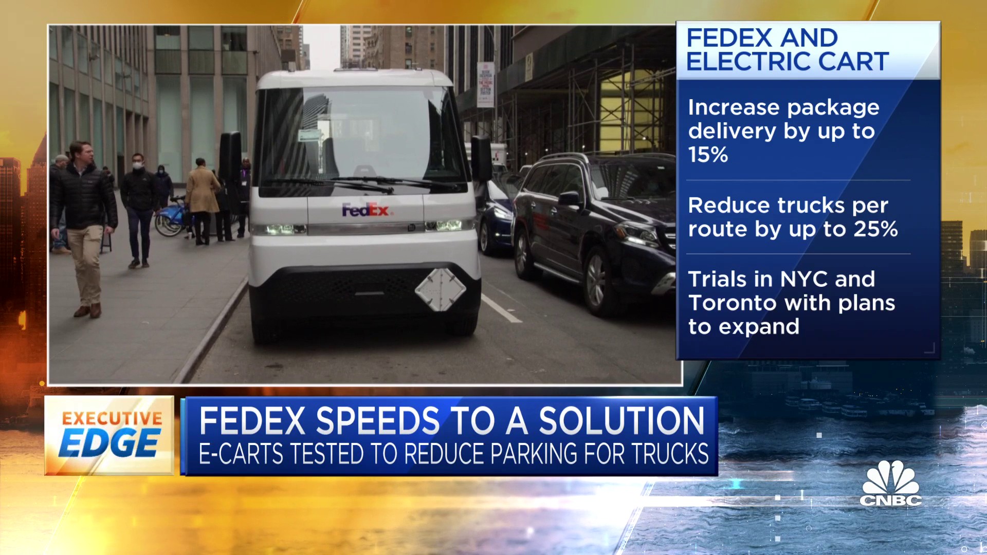 CNBC on Twitter "FedEx is testing electric carts for deliveries in big