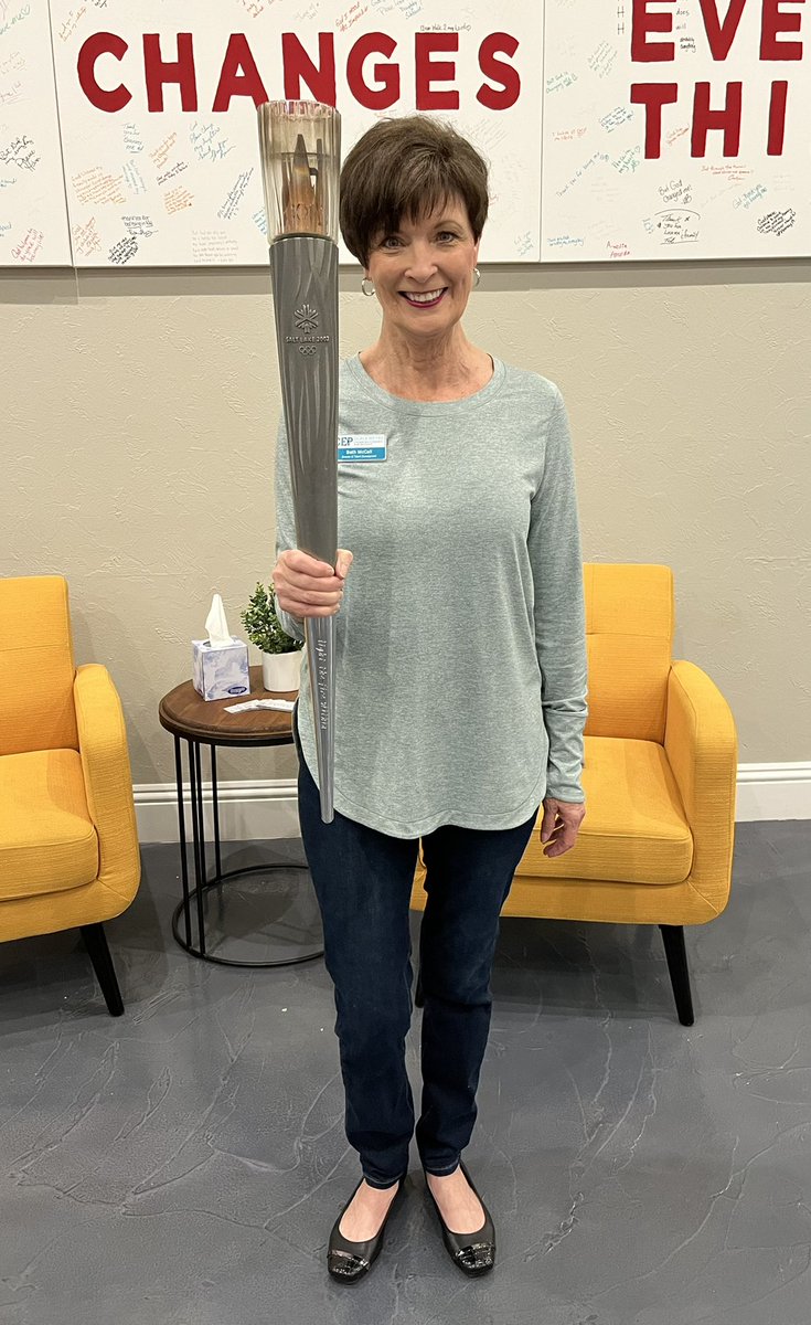 Starting my day holding the actual Olympic torch!!!  Welcoming our Olympic Athletes, Erin, Brittney, and Joey back to their hometown, Ocala, FL!