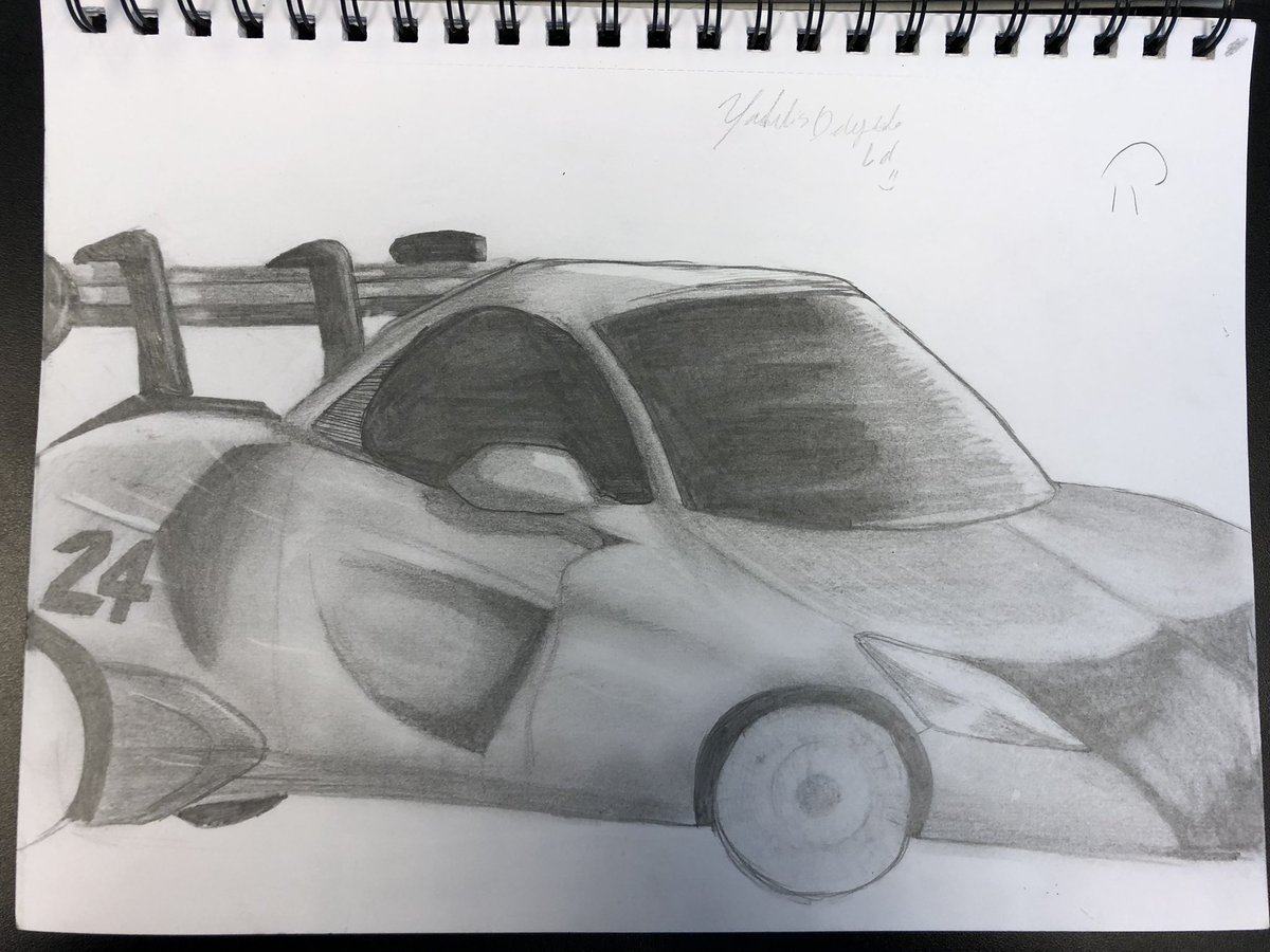 DrawingYadelis's tweet photo. This is my first time ever drawing  a car and it kind of looks bad and idk  how to draw the wheels so yeah and I messed up on some parts to so this is my first time but I’ll get better in the future https://t.co/ewblsVLAYq