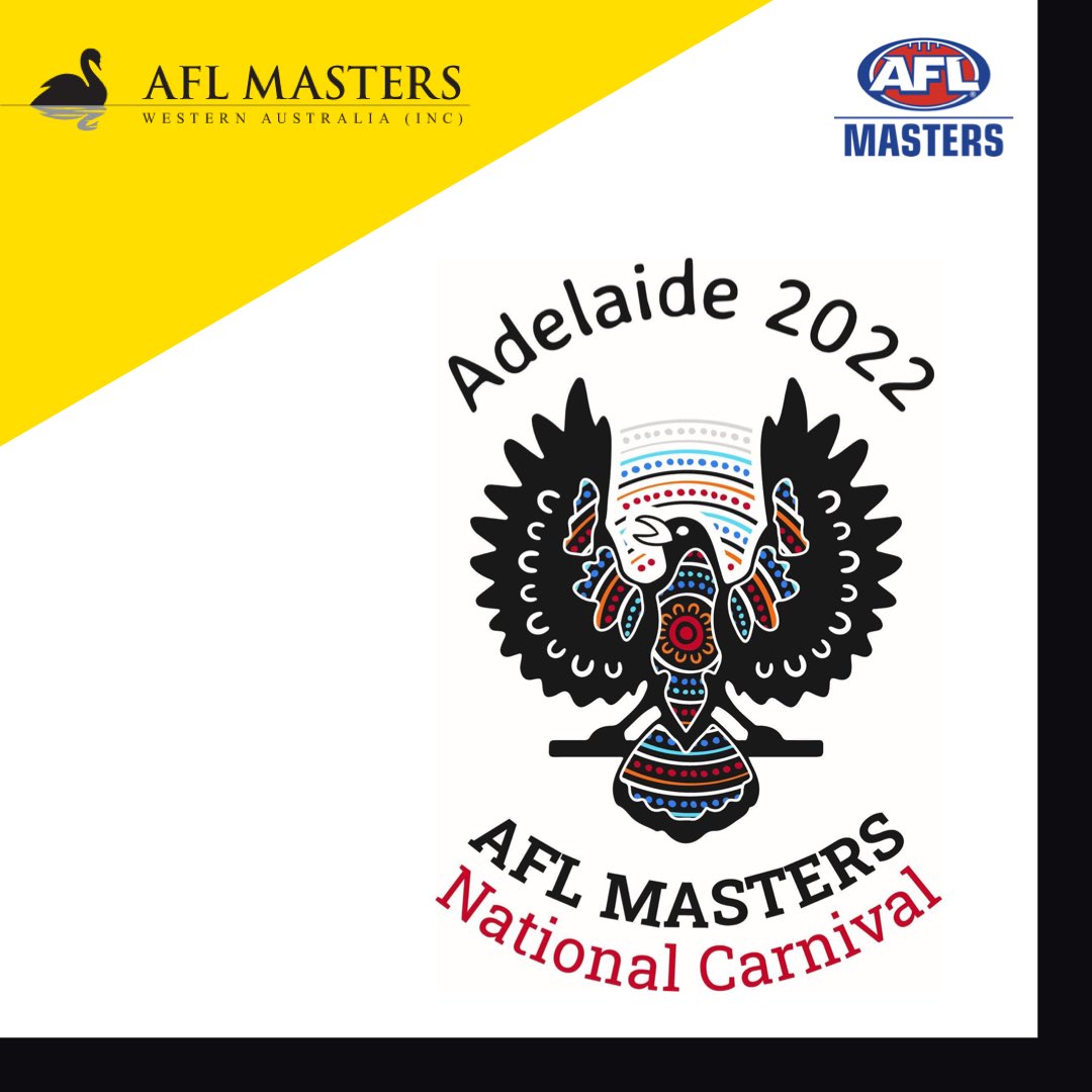 The South Australian AFL Masters Executive Committee, in conjunction with AFL Masters National Board commissioned Jordan Lovegrove, son of Peninsula Magpies player Trevor Lovegrove to design the State logo that will be used at this year's Adelaide 2022 National Carnival.