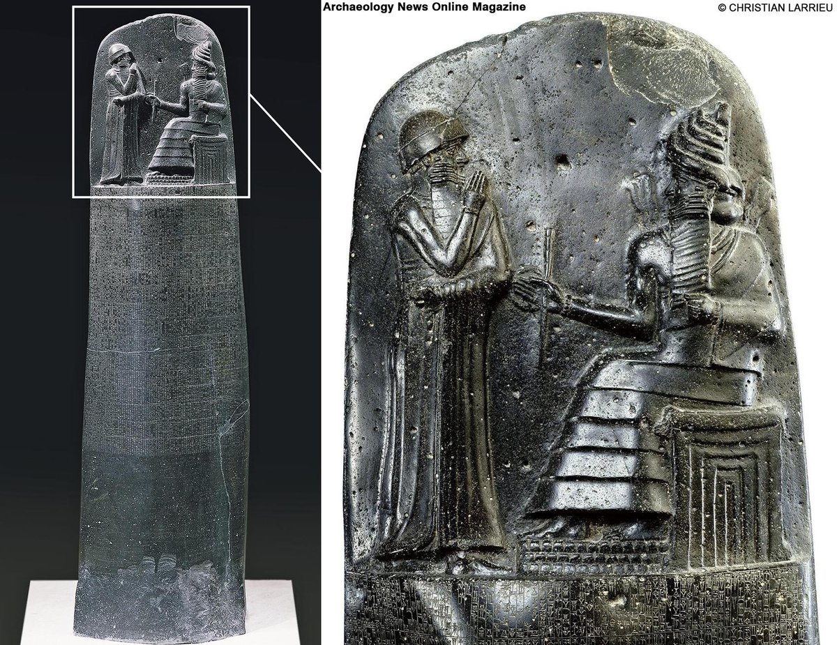Archaeology News Online Magazine on X: "Stele of Hammurabi (Law Code of # Hammurabi) Created: between circa 1793 and circa 1751 BC. Originally from  Sippar, #Mesopotamia , found at #Susa , Iran. Height: