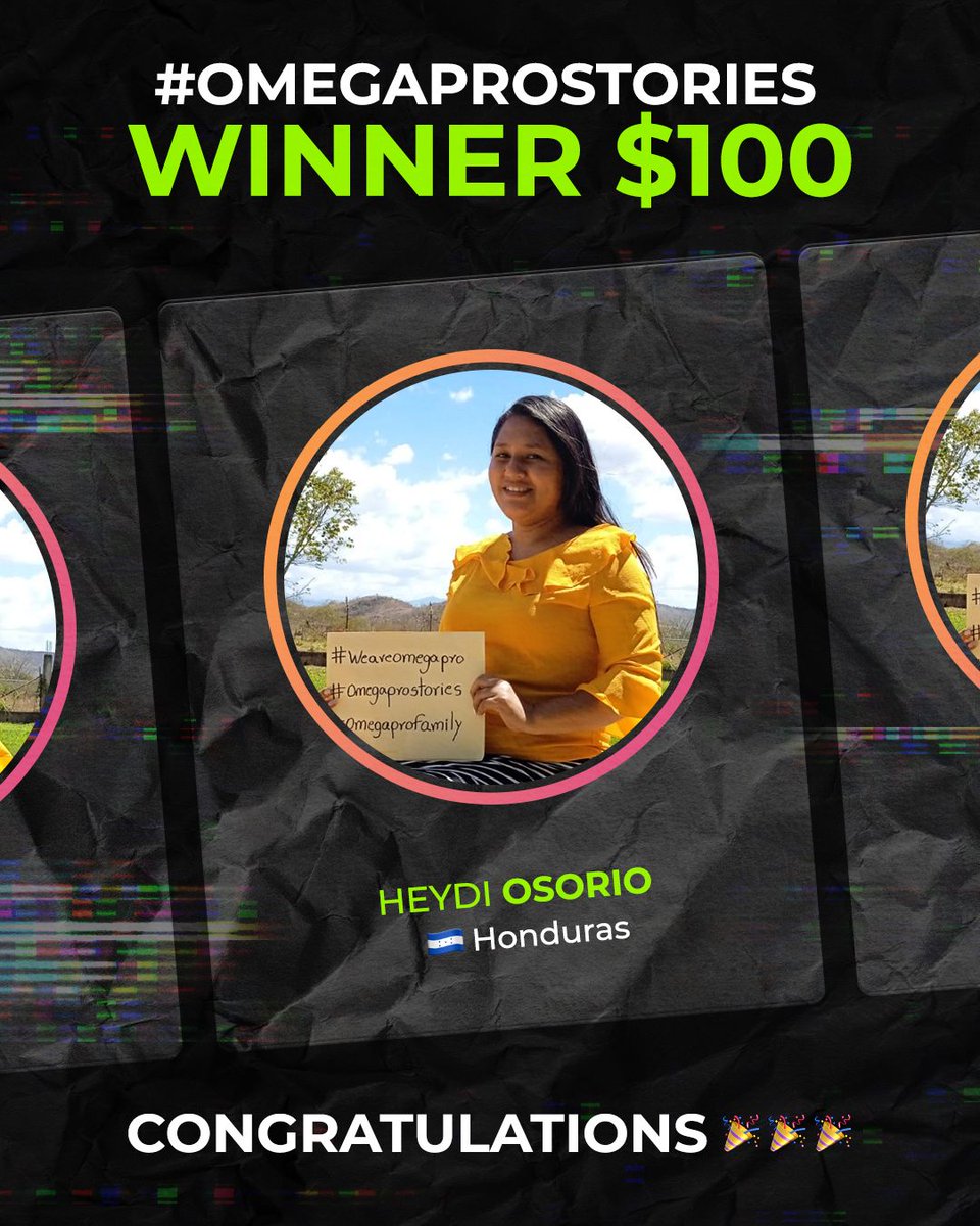 _OmegaPro's tweet photo. 🙌🏻 We’re so proud to present our third winner for the #omegaprostories photo category: Heydi Osorio, from Honduras 🇭🇳🏆
🥳 CONGRATULATIONS Heydi Osorio, thank you for sharing your #omegaprostrories https://t.co/qXLjSaXuwd