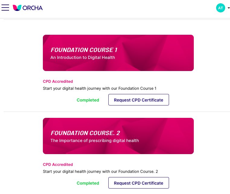 Super grateful for <a href="/OrchaHealth/">ORCHA</a>’s Digital Health Course. 10/10🥇 ⁣
Very impressed with the videos and topics! Hope there’s more too 😊⁣ Highly recommend for all healthcare professionals.
⁣
<a href="/iamSaira/">Saira</a> #orchahealth <a href="/LizAshallPayne/">Liz Ashall-Payne</a> 👏🏼Thank you!⁣
⁣
orcha-academy.com/landing-page