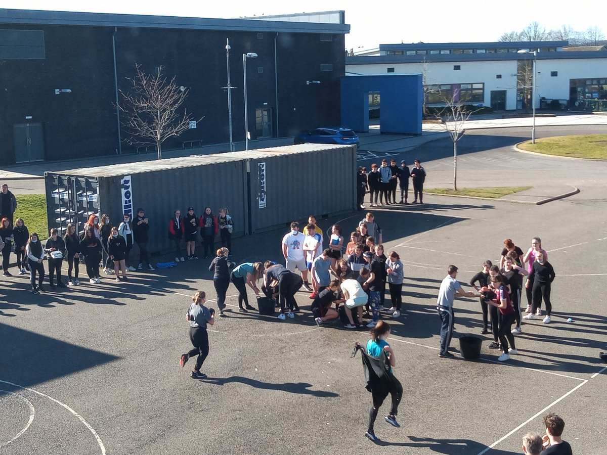 KeithGrammarLRC's tweet image. Well done to the leadership class at KGS for organising (amongst other things) a damp dash to raise money for their toilet twinning project! The library provided a great vantage point to watch the event! @KeithGrammar