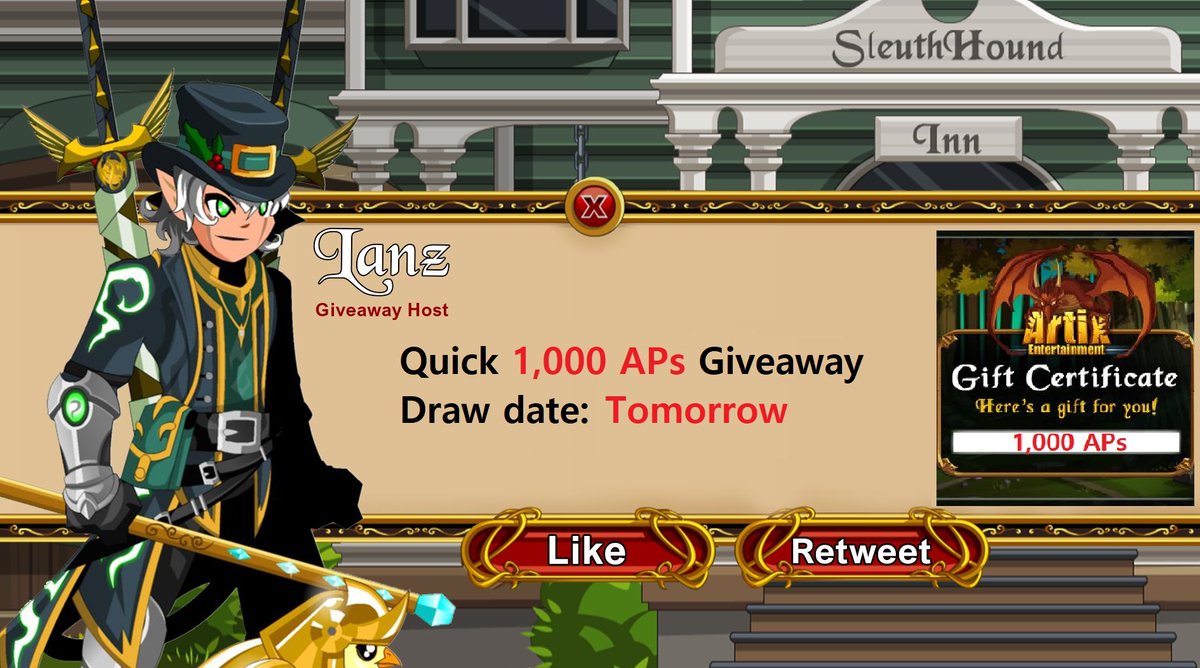 LanzAQW's tweet photo. 📢Quick Giveaway

Prize:
- 1,000 APs

Mechanics:
- Retweet &amp; Like
- Open for all
- Ends tomorrow (15 hours more or less)

Other:
IODA Giveaway:
https://t.co/uEEF1w8VAy

Artist Spotlight (Einss):
https://t.co/LN1AIU2m2u

Content Creator Spotlight (Helimod):
https://t.co/IBFhcC9QdL https://t.co/FVb8w1dOOL