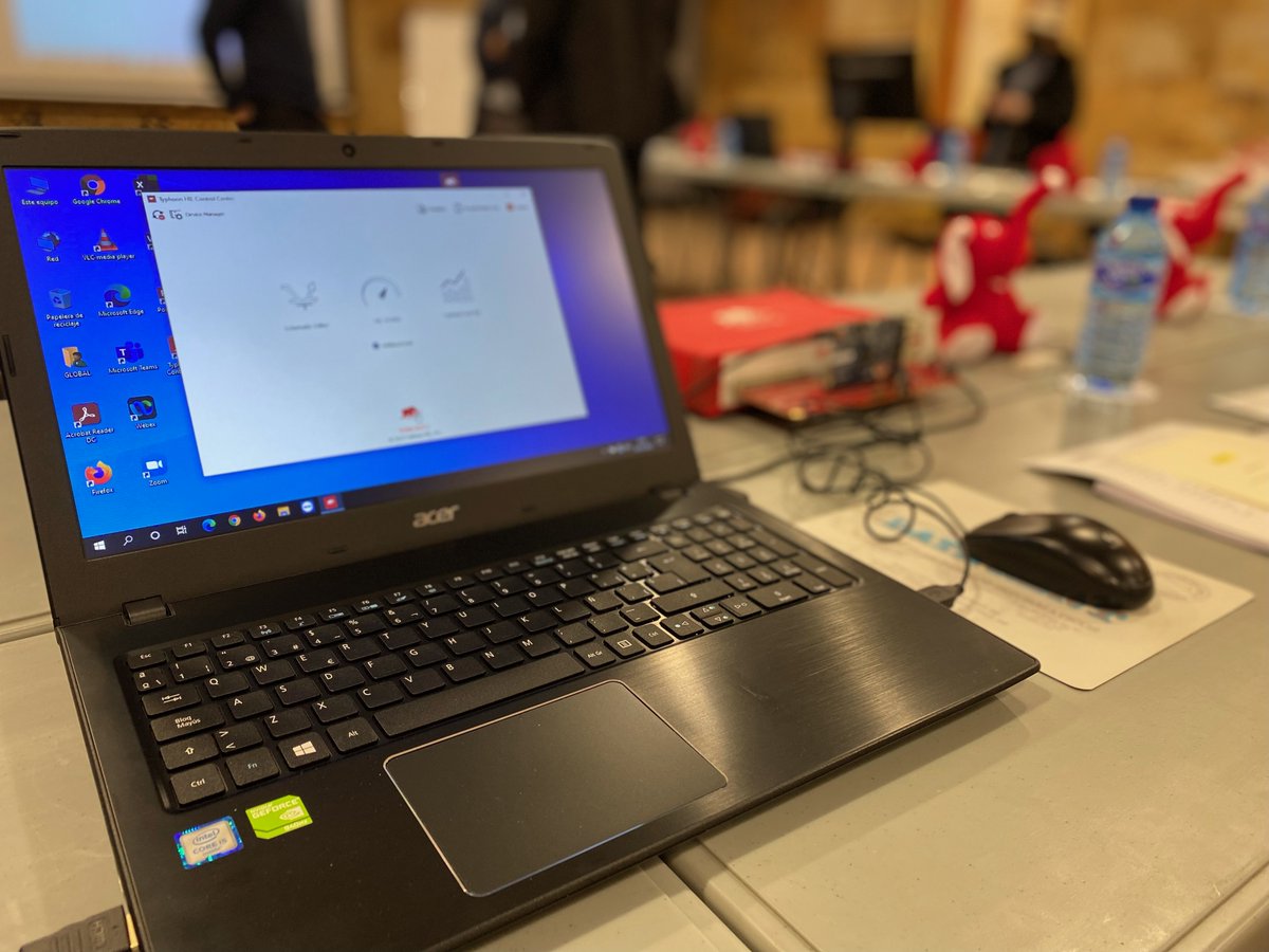 TyphoonHIL's tweet photo. Our Spanish distributor Megacal organized a hands-on #HILtraining for academic and industrial users in Madrid this week! Thanks to support from @la_UPC team led by @lvaro_luna and @andrestarraso, attendees could enrich their #HILspecialist 2.0 knowledge with an advanced skillset. https://t.co/nGpehF0BHx