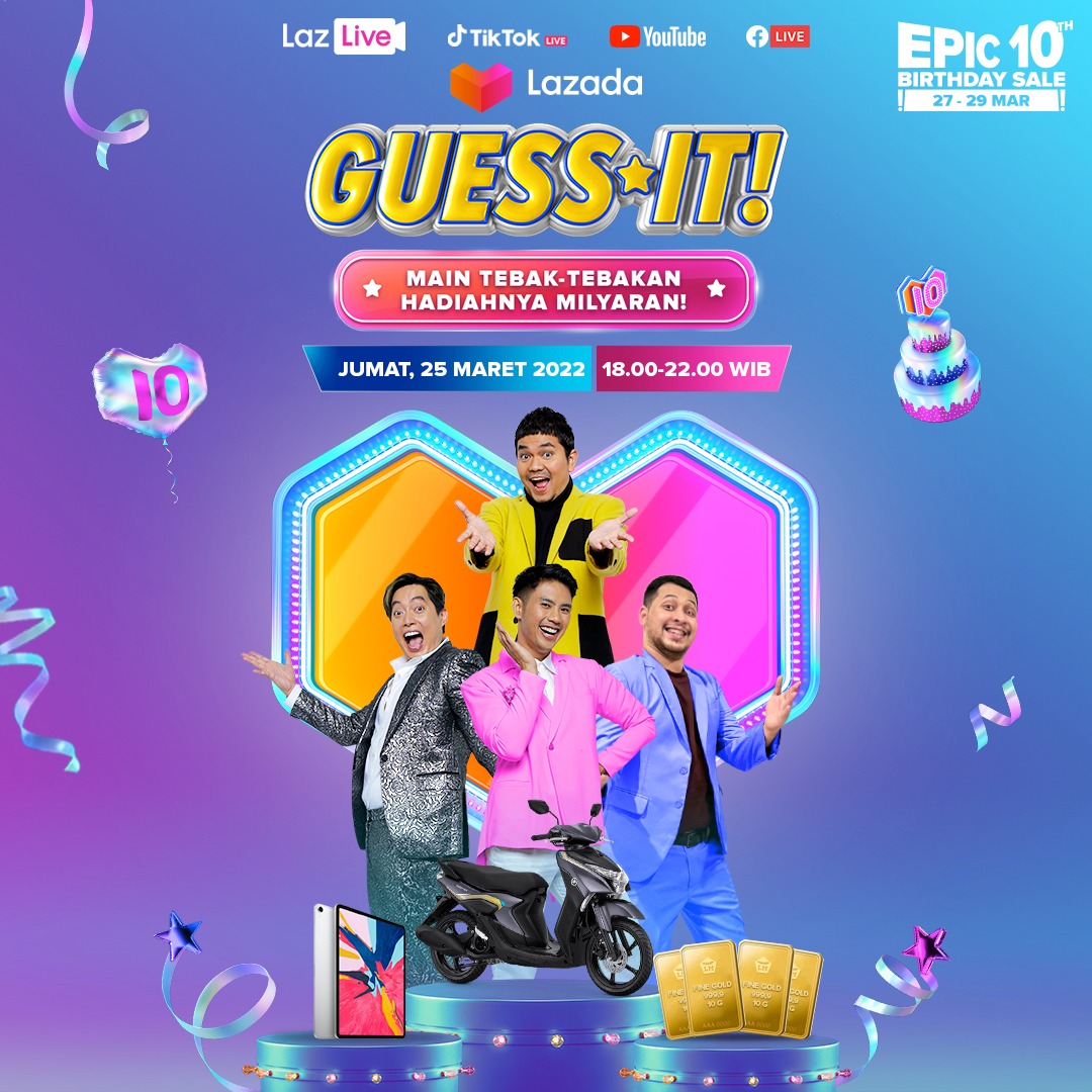 Yayang45_'s tweet photo. Mana nih yang katanya pinter,  coba ikutan GuessIt dari @LazadaID penasaran banget https://t.co/nDrrilV6MB #GuessItEpicBirthday siapatau bisa dapet Yamaha Gear125 nya kan lumayan, cuma main tebakan dapet Motor  buruan #NontonLazliveDapetIpad Hadiah Dari Edric Tjandra https://t.co/OGEwlGT39O
