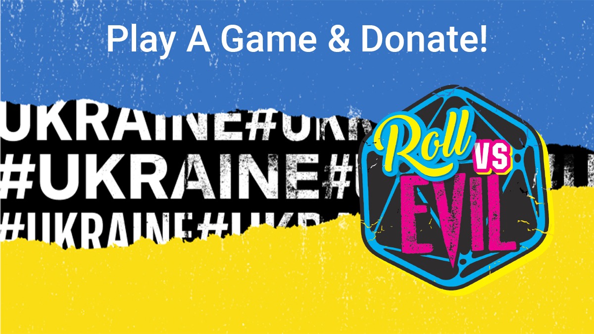 Modiphius's tweet photo. Get your game on this weekend with RollVsEvil to help people - play any game whether it's Monopoly with your gran or D&amp;D with your crew (or 2d20 ;-). Throw some $'s down for playing, $'s for a re-roll or re-draw, anything that's fun, then donate at https://t.co/WSlwMPiPSD https://t.co/S8HCbDEMIj