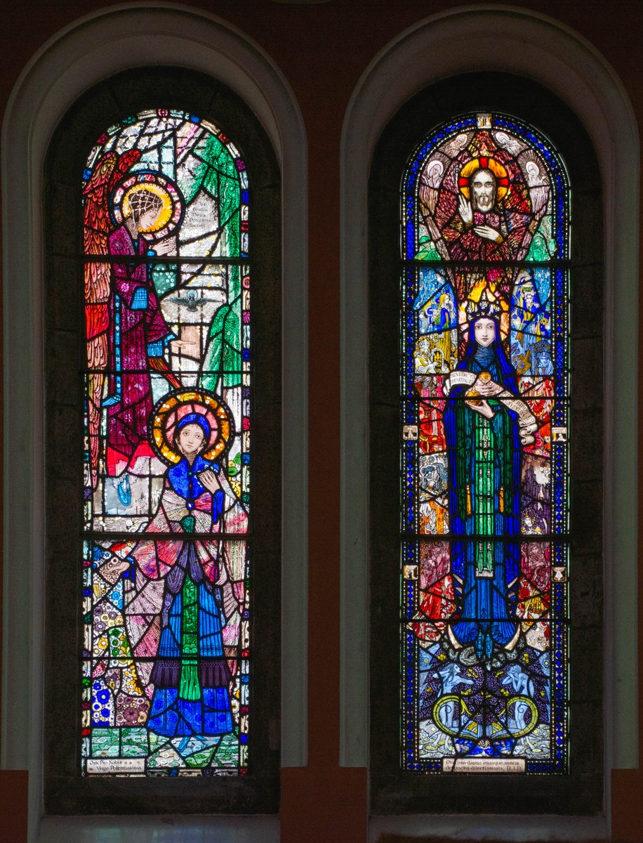 shuws's tweet photo. Harry Clarke, 1922 for St Joseph's Terenure #IrishStainedGlass #IrishGlass #stainedglassnearby https://t.co/IQSVJHb5Lp