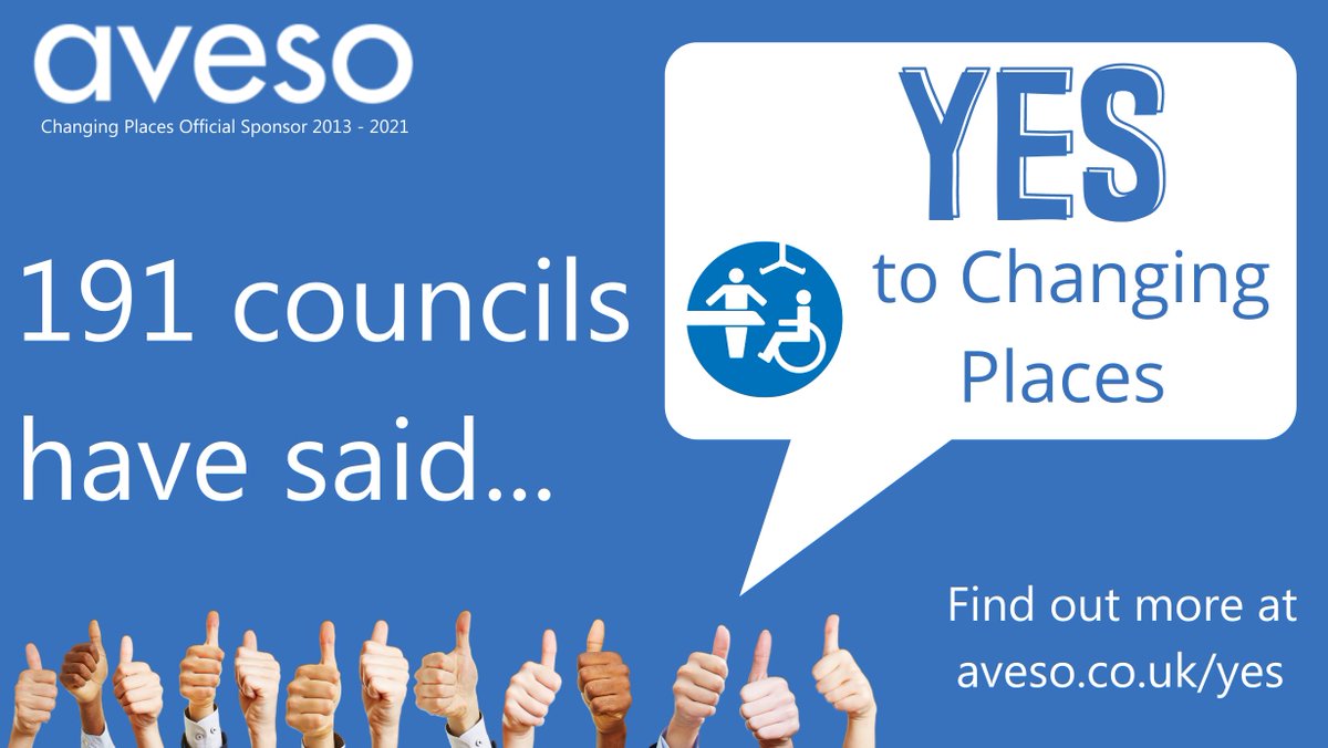 191 Councils have said YES to #ChangingPlaces Toilets! We are thrilled that £23.5m of Gov funding has been allocated and that so many councils have taken advantage. It will make a huge difference to the lives of disabled people across England. Read more bit.ly/191CouncilsSai…