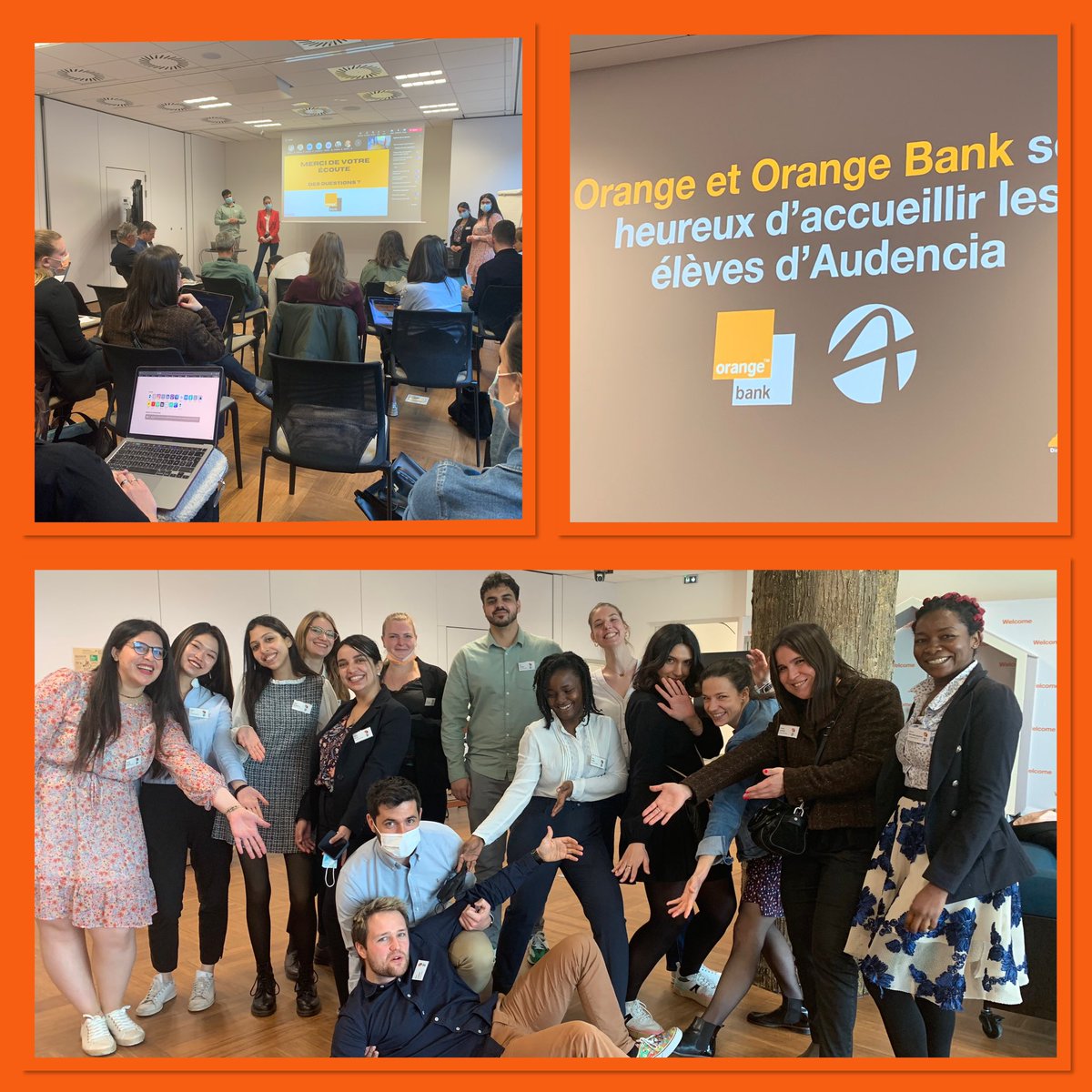 OliviaBonvarlet's tweet image. A #Nantes 16 étudiants d’Audencia soutiennent leurs cas d’études sur #Orange Bank 
Ça fourmillent d’idées ! @OrangePaysLoire 
@OrangeBankFR
#innovant #petillant #challangeant 
@pascalBonneau @JacobsPierre