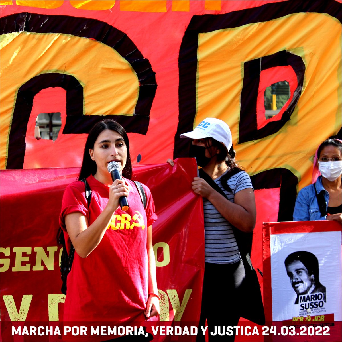 PCR_Mza's tweet photo. A 46 años del golpe fascista militar del #24DeMarzo de 1976 nos movilizarnos en #Mendoza y todo el país por memoria, verdad y justicia.

#FueGenocidio 
#Son30Mil 
#LaDeudaEsConElPueblo https://t.co/gSiazwpboX