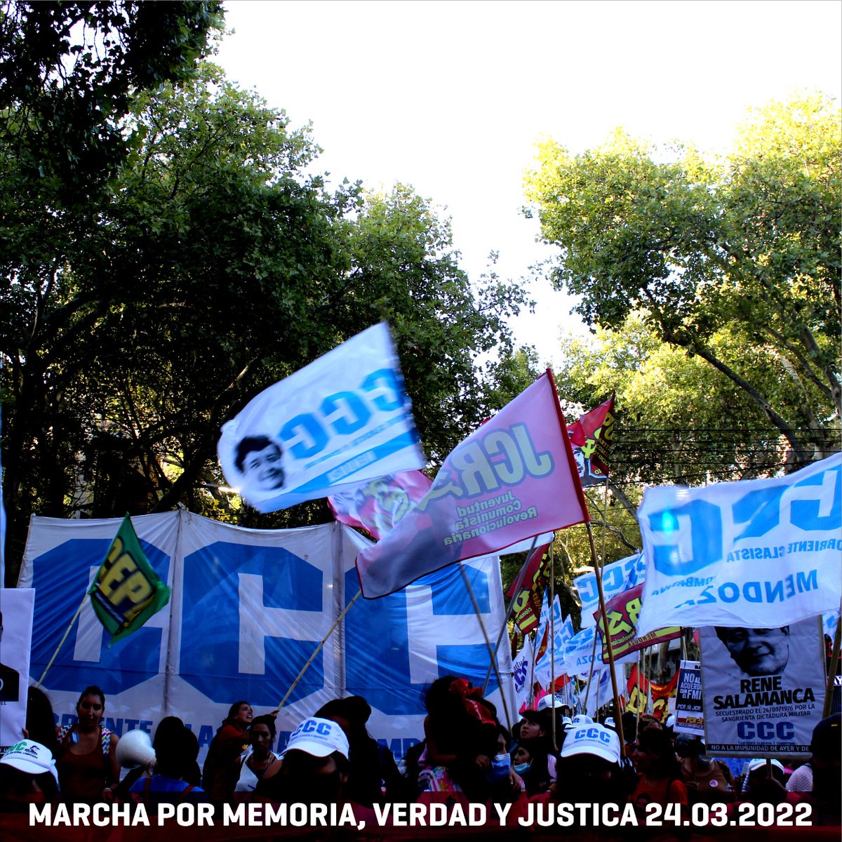 PCR_Mza's tweet photo. A 46 años del golpe fascista militar del #24DeMarzo de 1976 nos movilizarnos en #Mendoza y todo el país por memoria, verdad y justicia.

#FueGenocidio 
#Son30Mil 
#LaDeudaEsConElPueblo https://t.co/gSiazwpboX