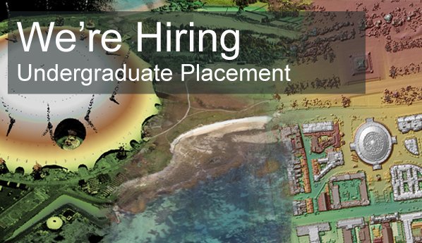 We're hiring! Looking for a year long internship work placement? Are you about to complete your 2nd year at Uni and looking for a year in industry? Exciting opportunity if you love #gis &amp; #remotesensing and are looking for a career in Geomatics or the environmental sector.