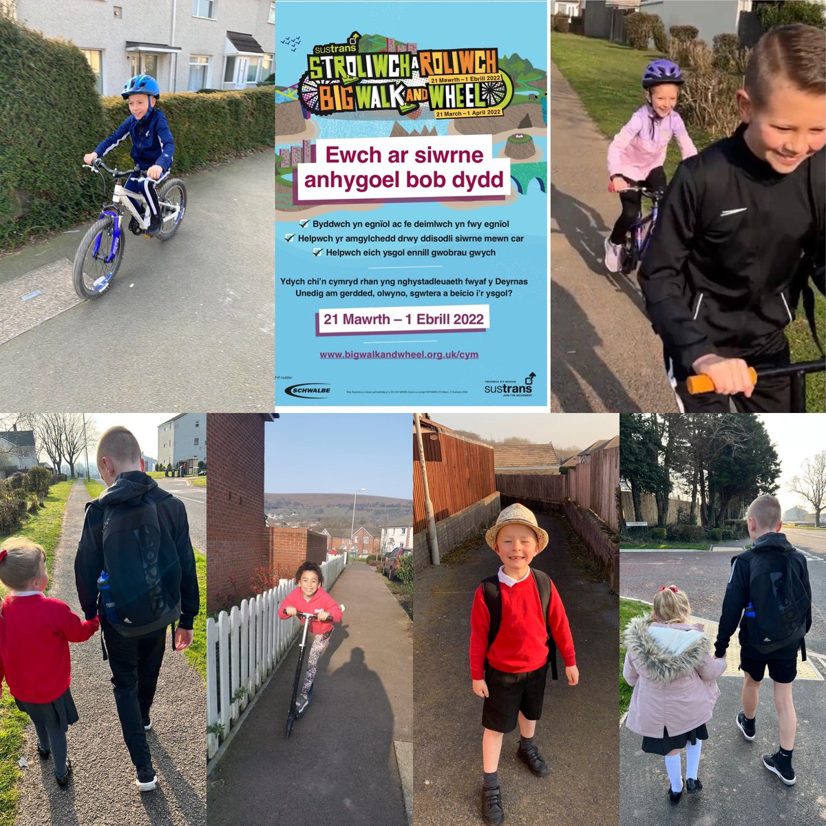 YGCwmbran's tweet photo. Wythnos wych o gerdded, beicio a sgwtera! Da iawn i bawb! π² βοΈ π΄ / An excellent week of walking, cycling and scooting! Well done to everyone! #Beicioygc #Llesygc @AJ_SEWales #StroliwchARoliwch #BigWalkandWheelWeek https://t.co/30EZLvtiV5