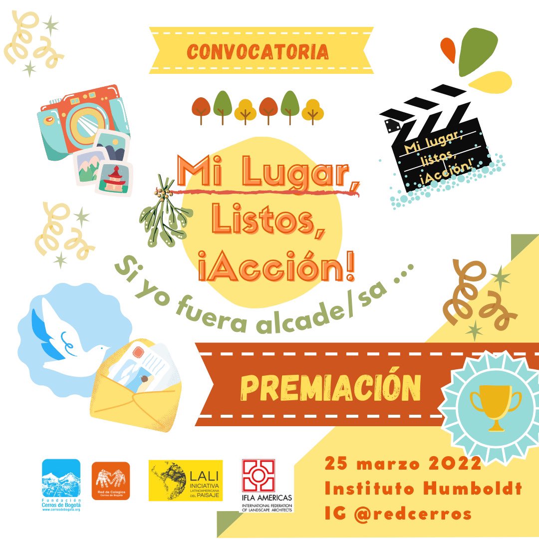 RedCerros's tweet photo. Hoy, a las 2pm en la sede de la montaña del Instituto Humboldt la Fundación Cerros de Bogota estará realizando la premiacion a los niños y niñas participantes de #milugarlistosaccion aquí les compartimos el video de algunas de sus propuestas: 

https://t.co/6PyQ1cGWOZ https://t.co/G5NF9PVQqa