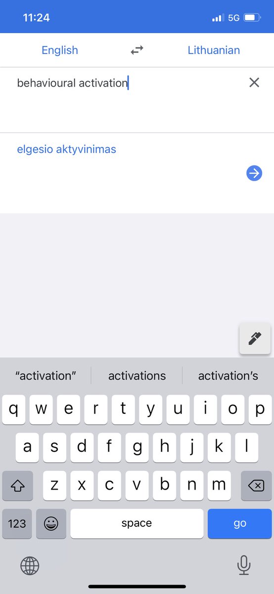VaivaGikaite's tweet photo. The blind panic and Google translating that will be involved if I ever have to deliver therapy in a language I’m supposed to be proficient in 🥲 https://t.co/D1h2jiJHmc