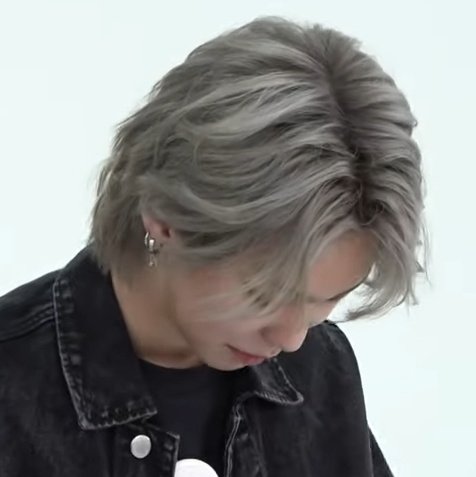 GHOST9SHINE's tweet photo. wow grey hair Shin hits different https://t.co/tRUu0O7deK