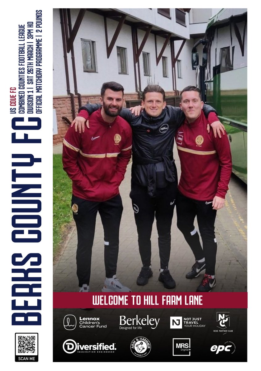 berkscountyfc's tweet photo. Cheeky programme preview for this weekends game Vs @CoveFC_Official 👀 

Featuring First Team management @EllisWoods @Leesimpson90 &amp; @jackmedhurst1 👏 

@NonLgeProgs https://t.co/sT5O9T9xVg