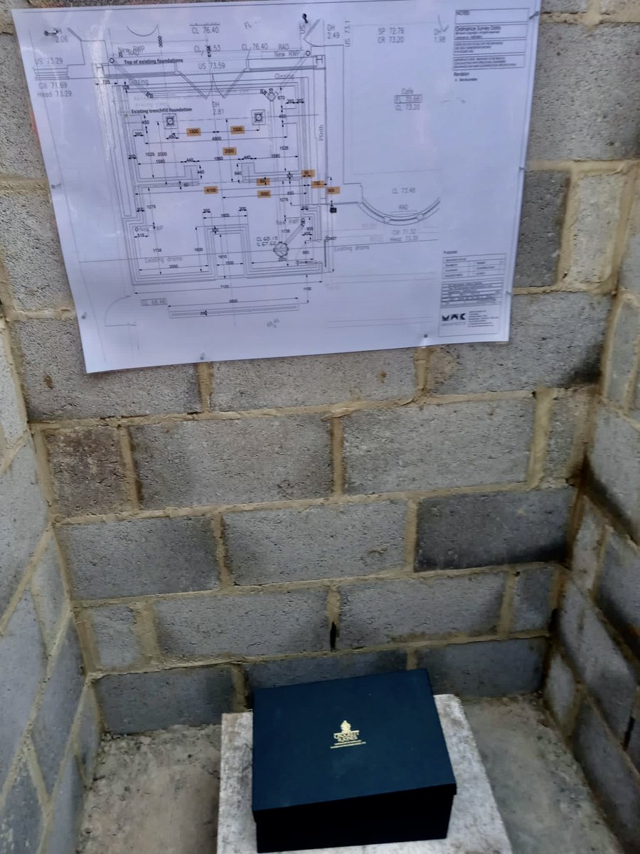 A special <a href="/CrockettJones/">Crockett & Jones</a> shoebox/time capsule was buried under the steps of our new extension last week, traditionally to bring good fortune. Onsite ceremony was attended by Trustees &amp; <a href="/WestNorthants/">West Northamptonshire Council</a> representatives