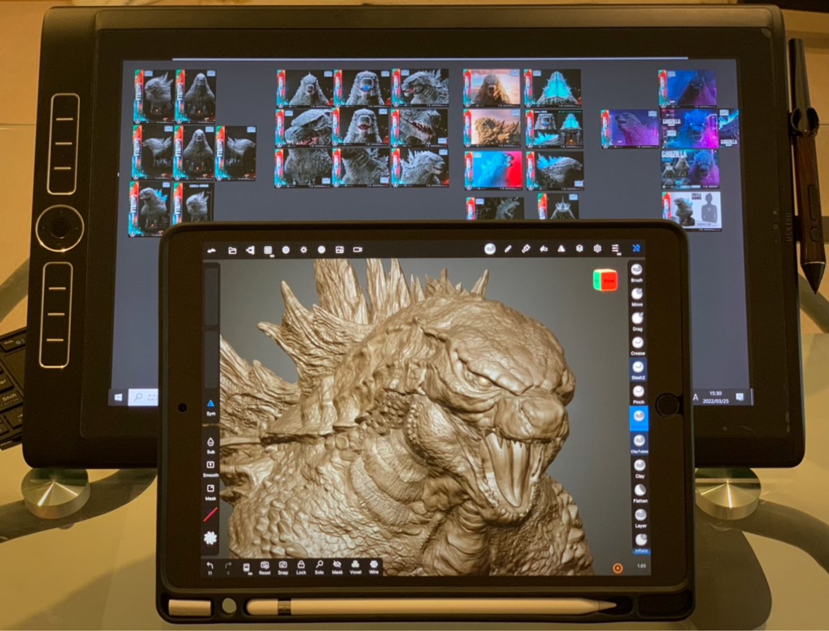 Hiroki8Hayashi's tweet photo. iPad Pro 2017 for nomad sculpt

Godzilla ゴジラ WIP

#nomadsculpt #ipadpro #Godzilla #ゴジラ https://t.co/M8MpyXKo86