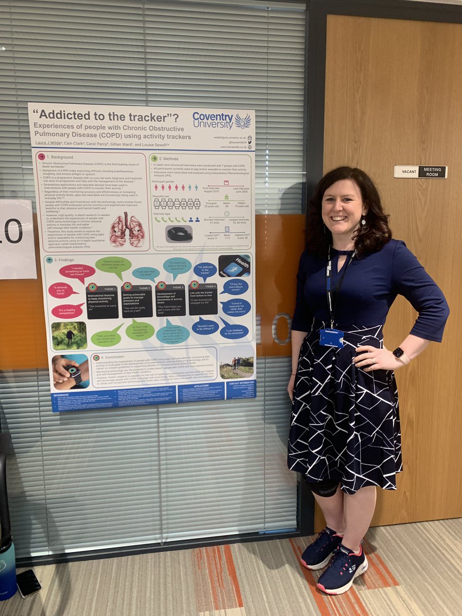 CovUni_CIH's tweet photo. Laura Wilde discussing the experiences of people living with #ChronicObstructivePulmonaryDisease #COPD using #ActivityTrackers https://t.co/mmXRf3gUEY