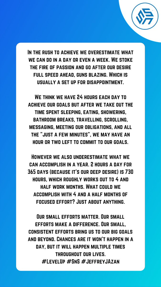 Friday Reflection #LevelUp #SnS